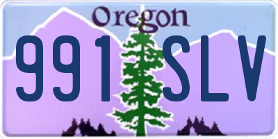 OR license plate 991SLV