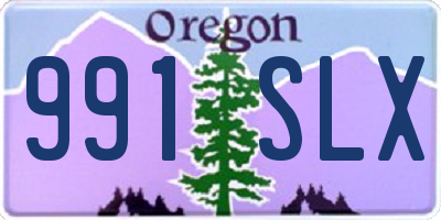 OR license plate 991SLX