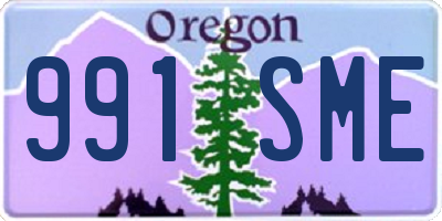 OR license plate 991SME