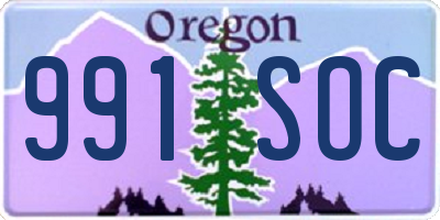 OR license plate 991SOC