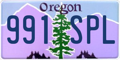 OR license plate 991SPL