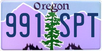 OR license plate 991SPT