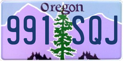 OR license plate 991SQJ