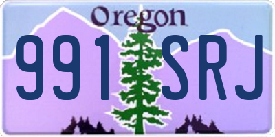 OR license plate 991SRJ