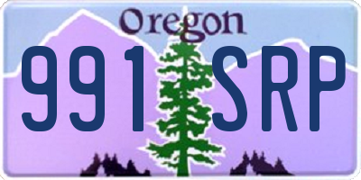OR license plate 991SRP