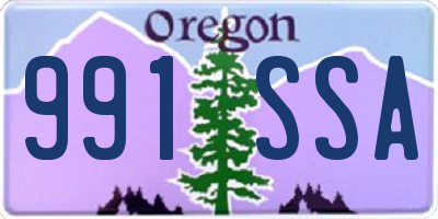 OR license plate 991SSA