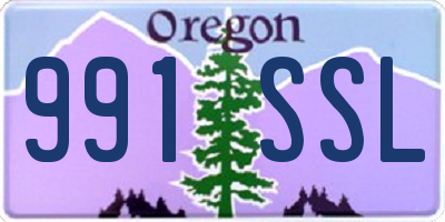 OR license plate 991SSL