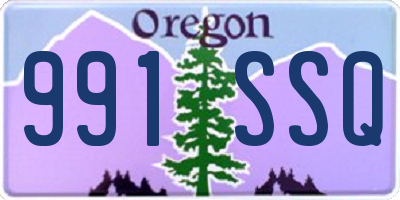 OR license plate 991SSQ