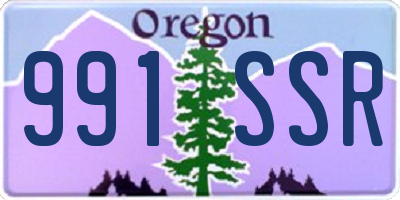 OR license plate 991SSR