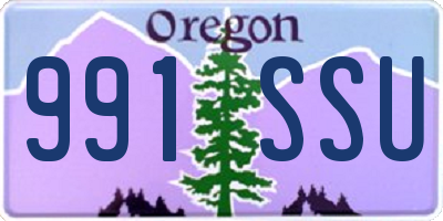 OR license plate 991SSU
