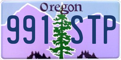 OR license plate 991STP