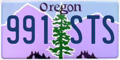 OR license plate 991STS