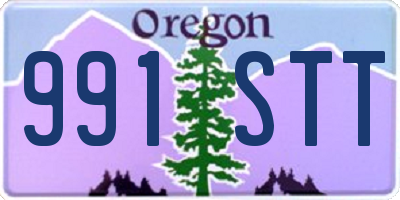 OR license plate 991STT