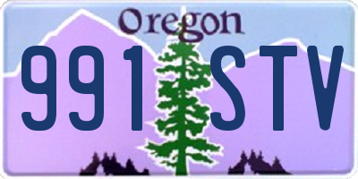 OR license plate 991STV