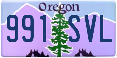 OR license plate 991SVL