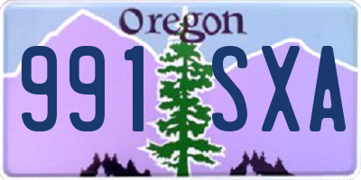 OR license plate 991SXA