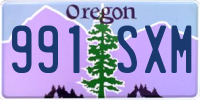 OR license plate 991SXM