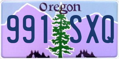 OR license plate 991SXQ