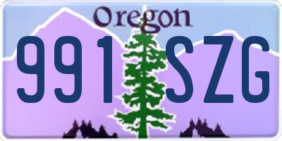 OR license plate 991SZG