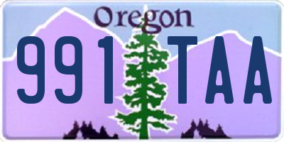 OR license plate 991TAA