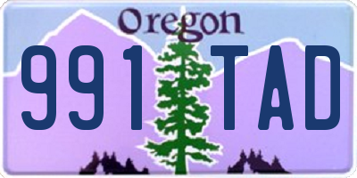 OR license plate 991TAD