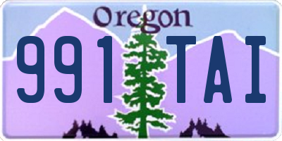 OR license plate 991TAI