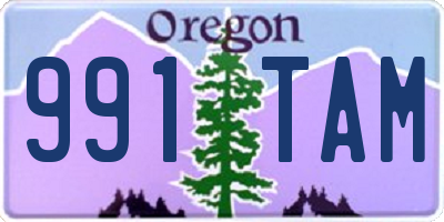 OR license plate 991TAM