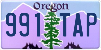 OR license plate 991TAP