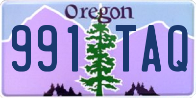 OR license plate 991TAQ