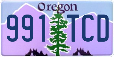 OR license plate 991TCD