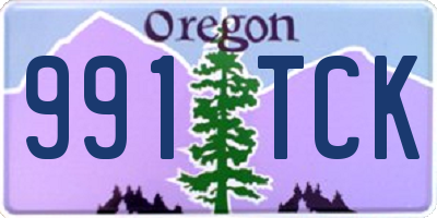 OR license plate 991TCK