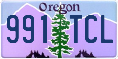 OR license plate 991TCL