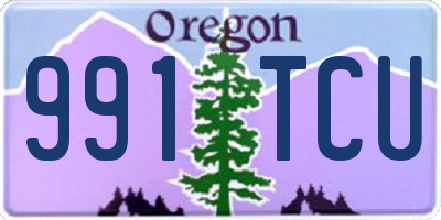 OR license plate 991TCU