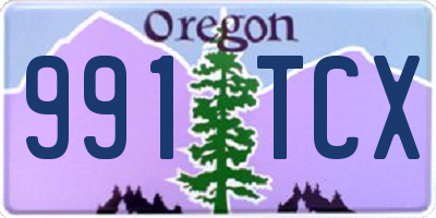 OR license plate 991TCX