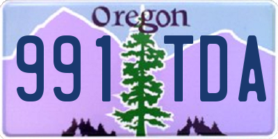 OR license plate 991TDA