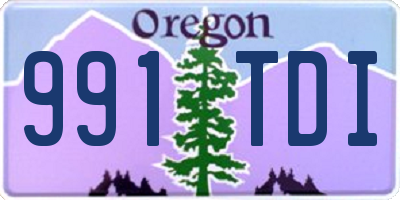 OR license plate 991TDI