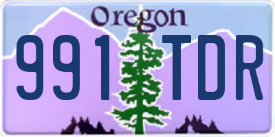 OR license plate 991TDR