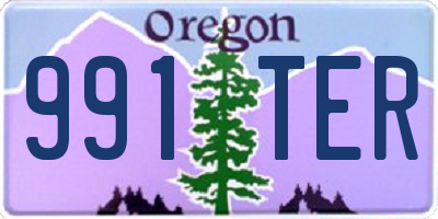 OR license plate 991TER