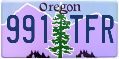 OR license plate 991TFR