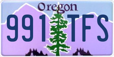 OR license plate 991TFS