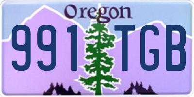 OR license plate 991TGB