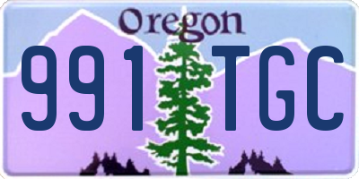 OR license plate 991TGC