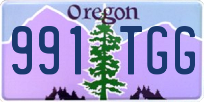 OR license plate 991TGG