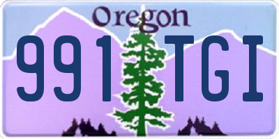 OR license plate 991TGI