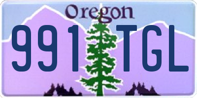 OR license plate 991TGL