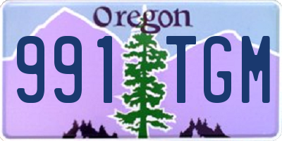 OR license plate 991TGM