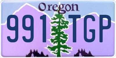 OR license plate 991TGP