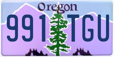 OR license plate 991TGU