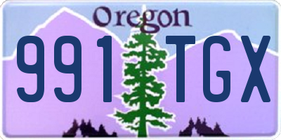 OR license plate 991TGX