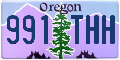 OR license plate 991THH